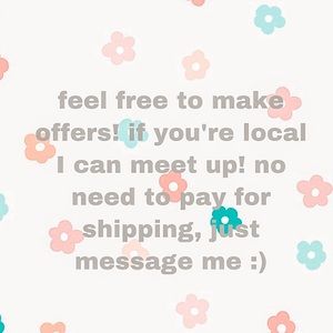 Make offers! Message me about drop off!